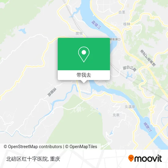 北碚区红十字医院地图