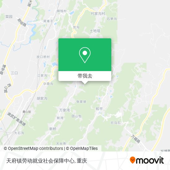 天府镇劳动就业社会保障中心地图