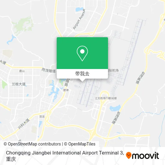 Chongqing Jiangbei International Airport Terminal 3地图