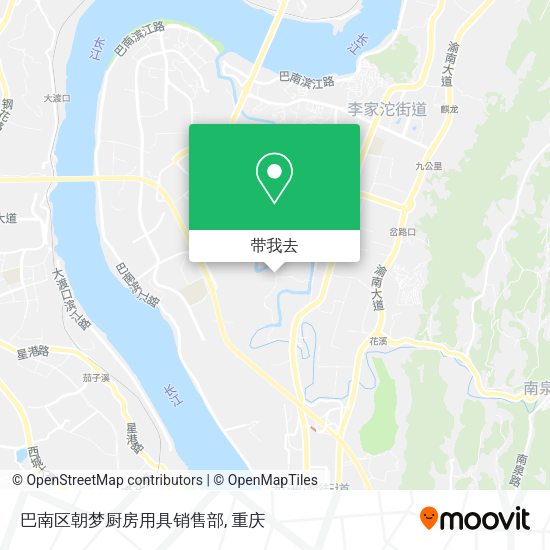 巴南区朝梦厨房用具销售部地图