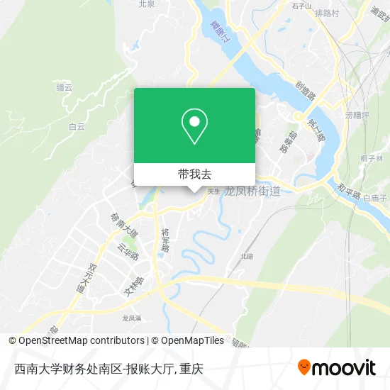 西南大学财务处南区-报账大厅地图