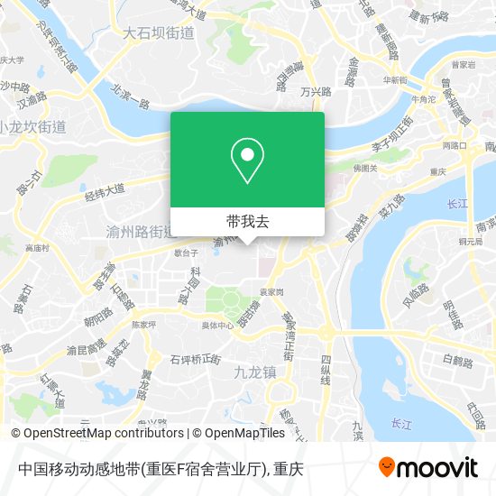 中国移动动感地带(重医F宿舍营业厅)地图