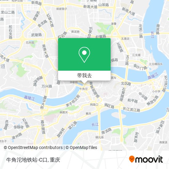 牛角沱地铁站-C口地图