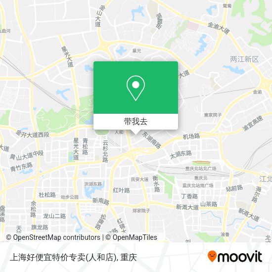 上海好便宜特价专卖(人和店)地图