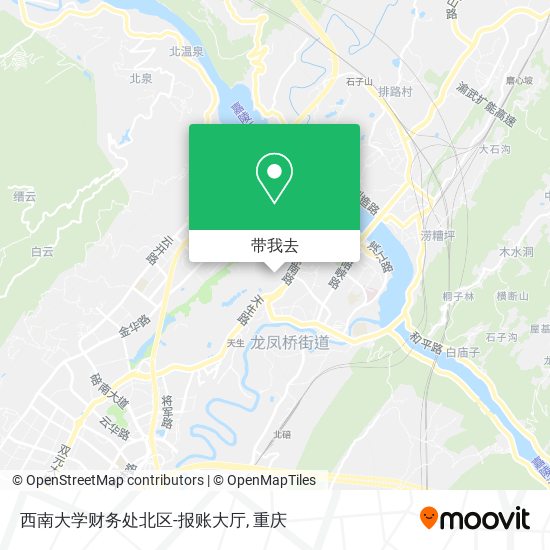 西南大学财务处北区-报账大厅地图
