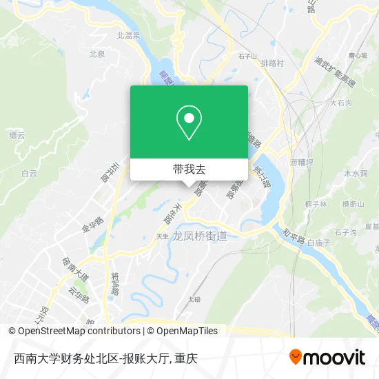 西南大学财务处北区-报账大厅地图