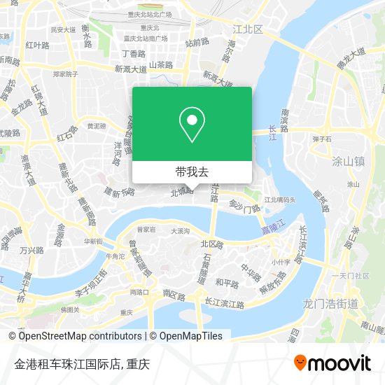 金港租车珠江国际店地图