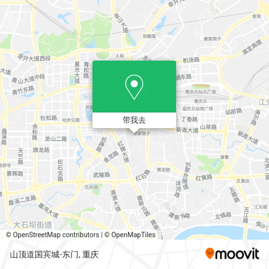 山顶道国宾城-东门地图