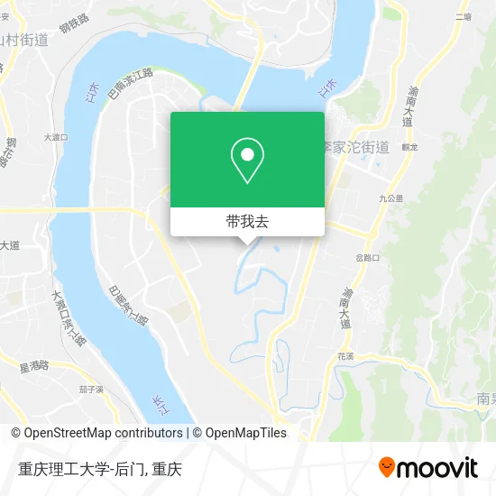 重庆理工大学-后门地图