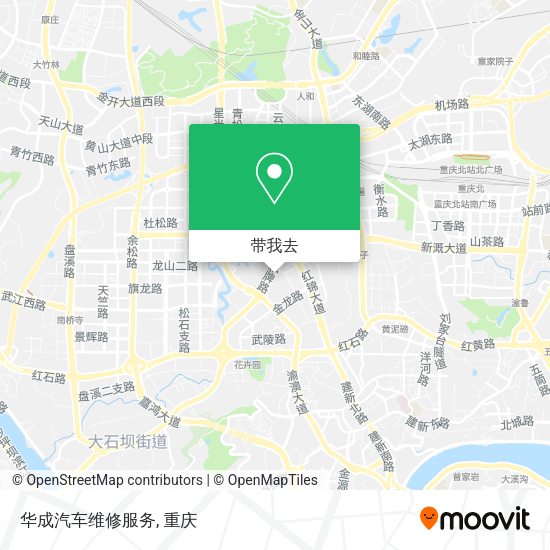华成汽车维修服务地图