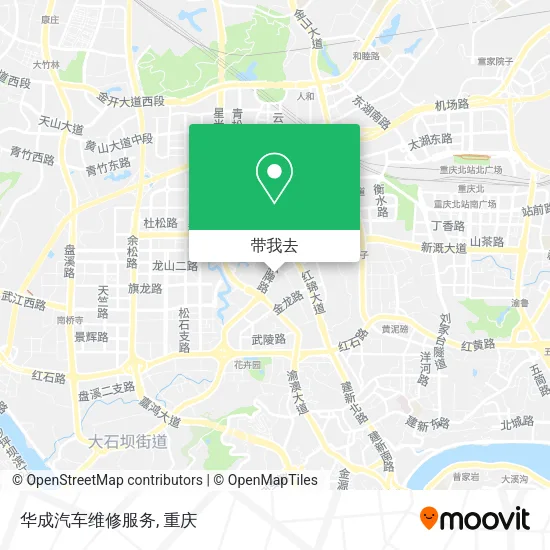 华成汽车维修服务地图