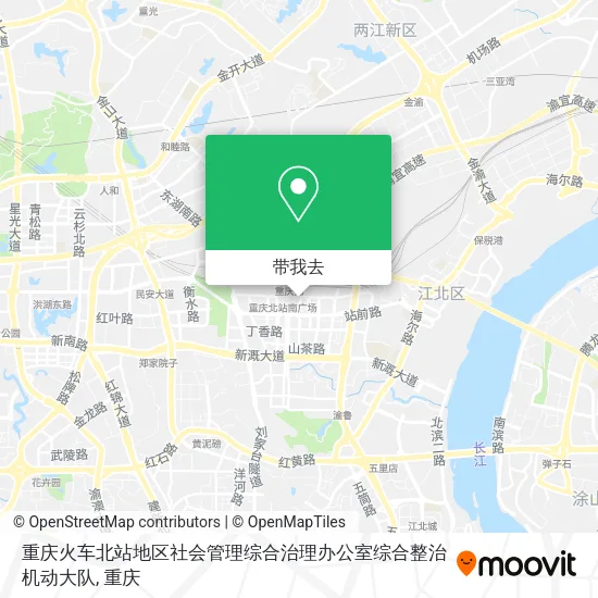 重庆火车北站地区社会管理综合治理办公室综合整治机动大队地图