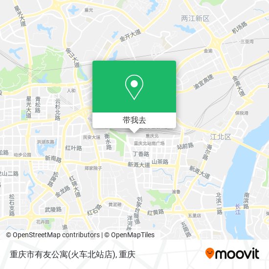 重庆市有友公寓(火车北站店)地图