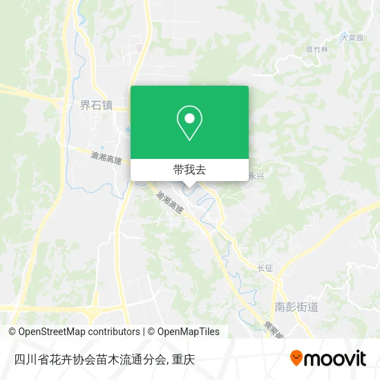 四川省花卉协会苗木流通分会地图
