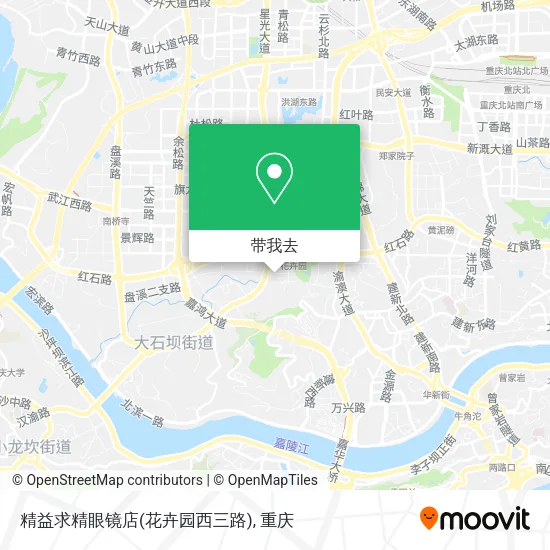 精益求精眼镜店(花卉园西三路)地图