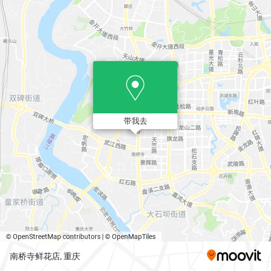 南桥寺鲜花店地图