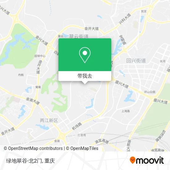 绿地翠谷-北2门地图