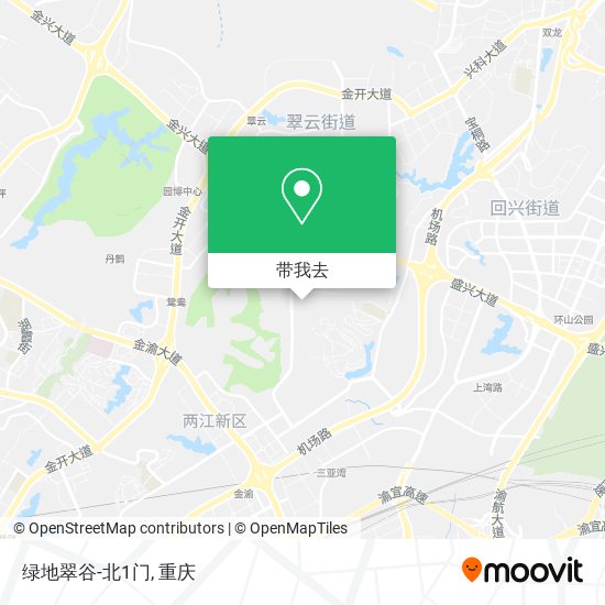 绿地翠谷-北1门地图