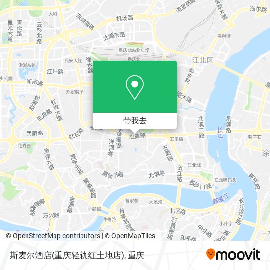 斯麦尔酒店(重庆轻轨红土地店)地图