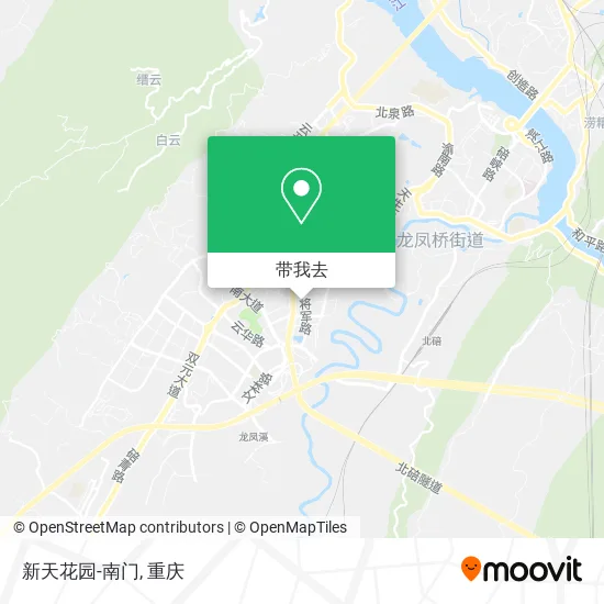 新天花园-南门地图