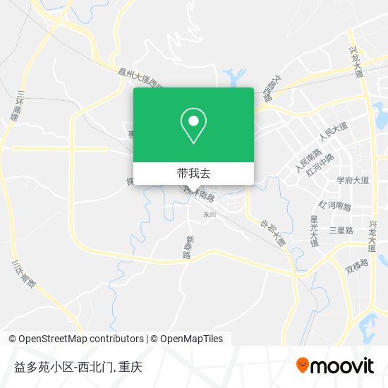 益多苑小区-西北门地图