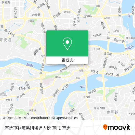 重庆市轨道集团建设大楼-东门地图