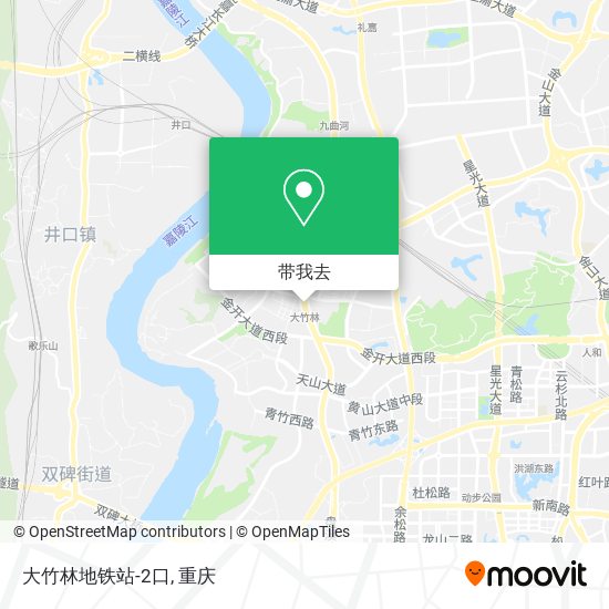 大竹林地铁站-2口地图