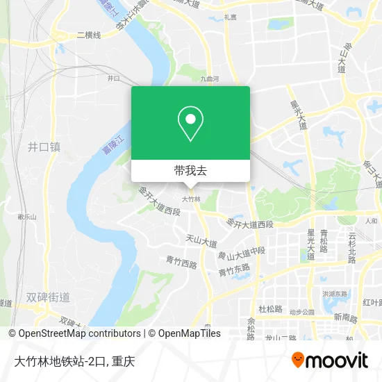 大竹林地铁站-2口地图