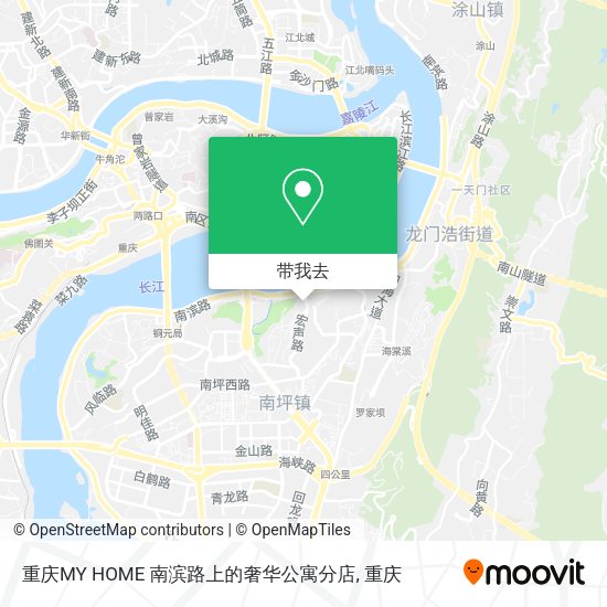 重庆MY HOME 南滨路上的奢华公寓分店地图