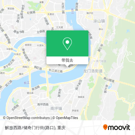 解放西路/储奇门行街(路口)地图