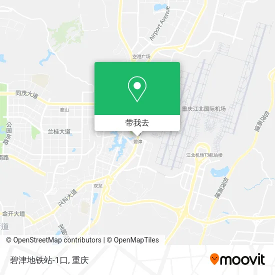 碧津地铁站-1口地图