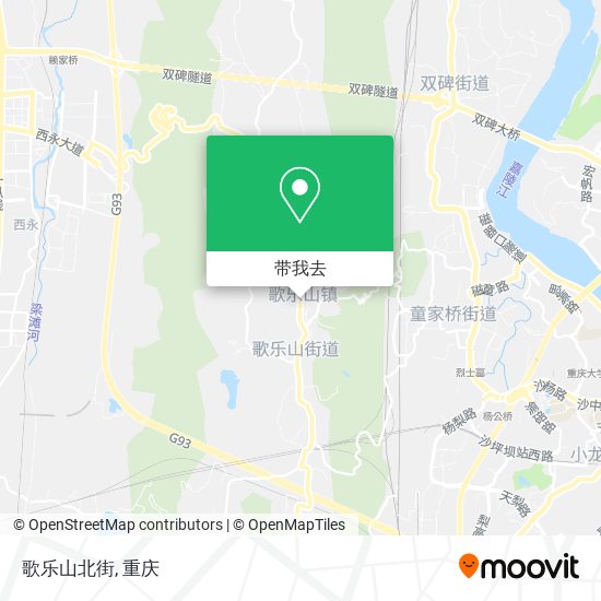 歌乐山北街地图