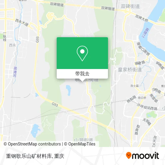 重钢歌乐山矿材料库地图
