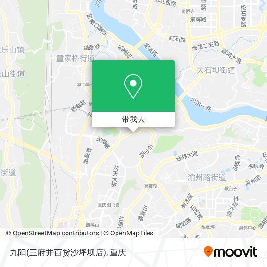 九阳(王府井百货沙坪坝店)地图