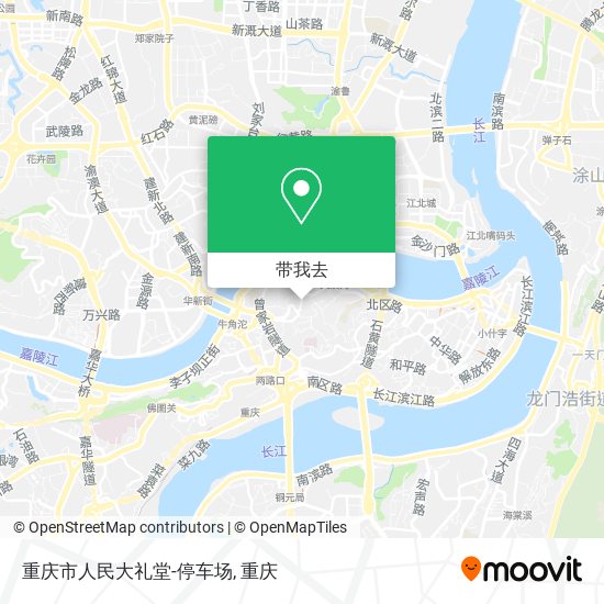 重庆市人民大礼堂-停车场地图