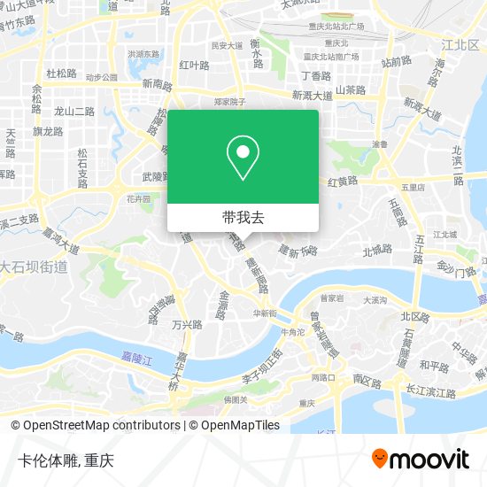 卡伦体雕地图