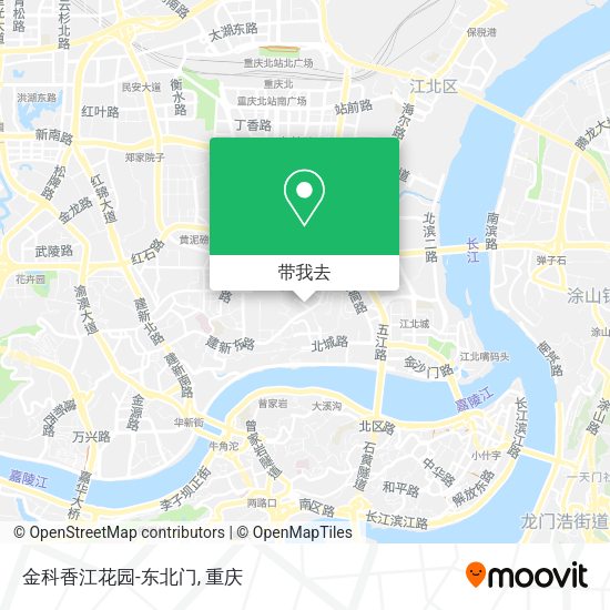 金科香江花园-东北门地图