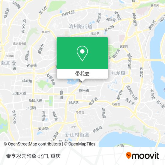 泰亨彩云印象-北门地图