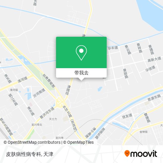 皮肤病性病专科地图
