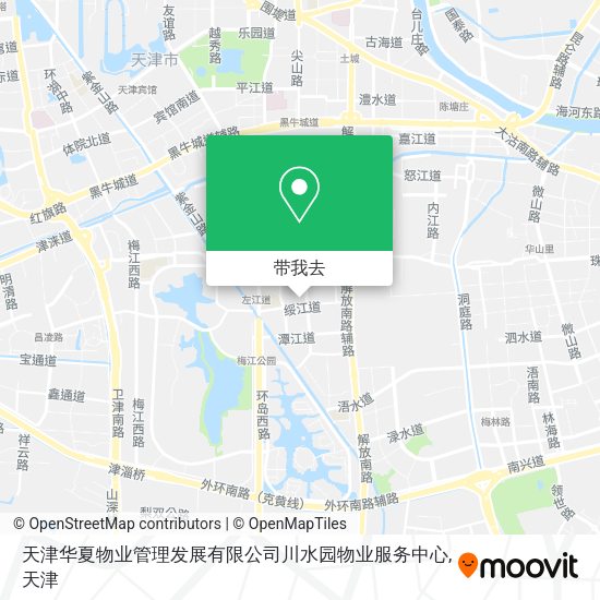 天津华夏物业管理发展有限公司川水园物业服务中心地图