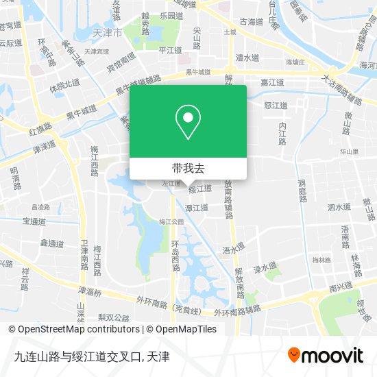 九连山路与绥江道交叉口地图