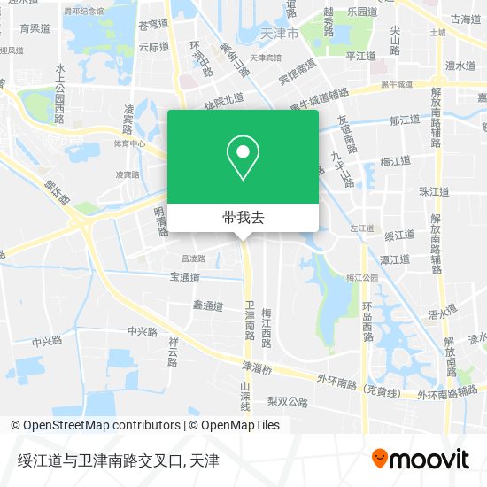 绥江道与卫津南路交叉口地图