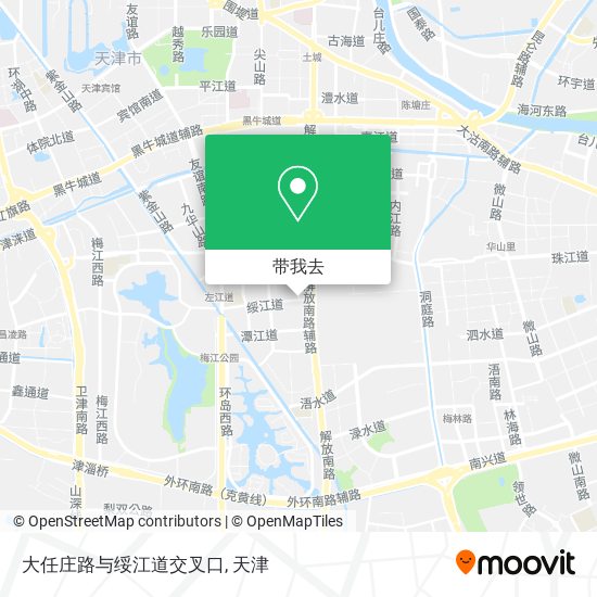 大任庄路与绥江道交叉口地图