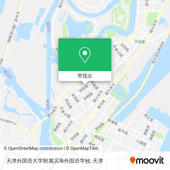 天津外国语大学附属滨海外国语学校地图