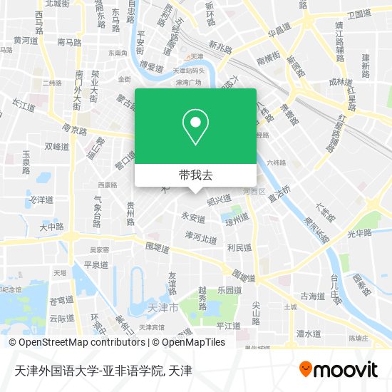 天津外国语大学-亚非语学院地图