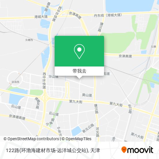 122路(环渤海建材市场-远洋城公交站)地图