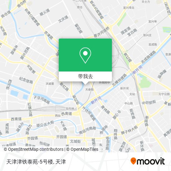 天津津铁泰苑-5号楼地图