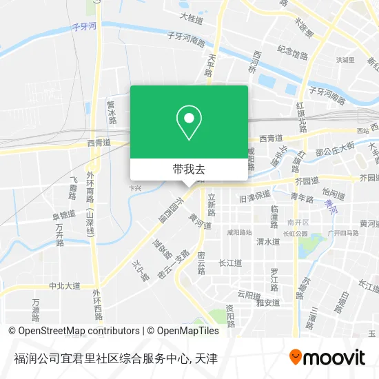福润公司宜君里社区综合服务中心地图