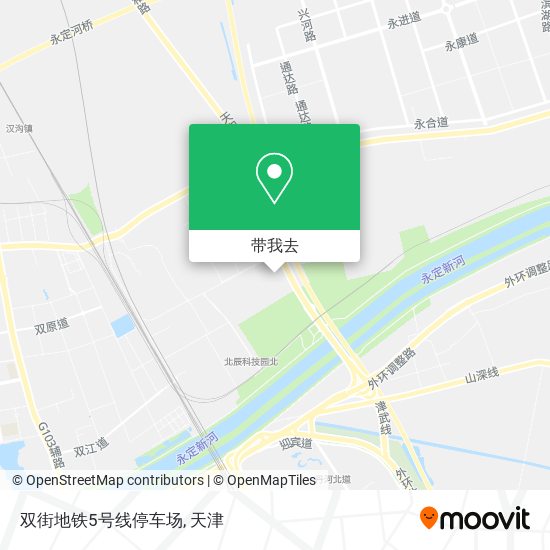 双街地铁5号线停车场地图