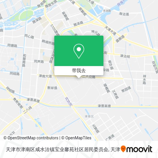 天津市津南区咸水沽镇宝业馨苑社区居民委员会地图